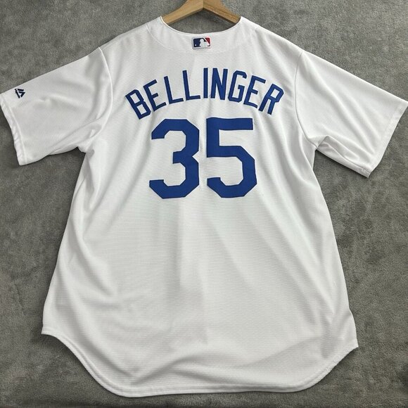 Majestic Jersey Mens Large Los Angeles Dodgers Baseball #35 Bellinger Cool Base - Picture 11 of 13